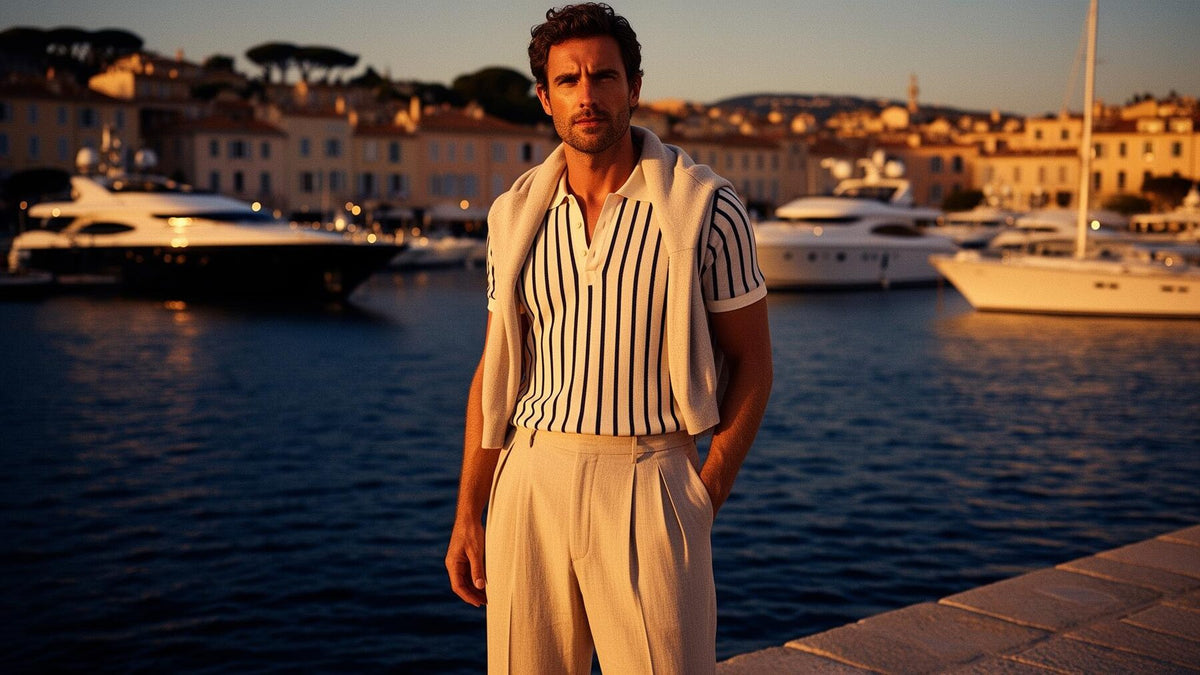 A well-worn linen shirt on the quay at Saint-Tropez