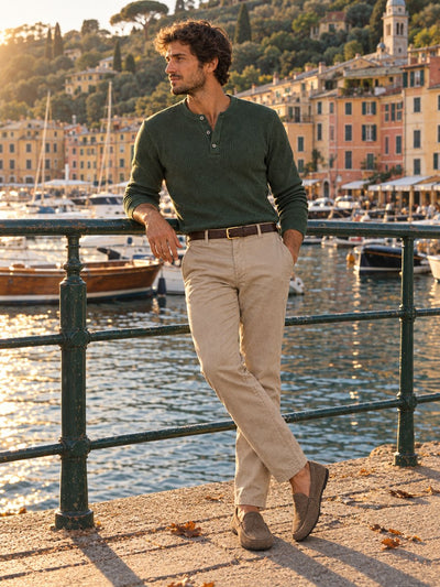 @alessandro.veil wearing Saint Véloir in Portofino