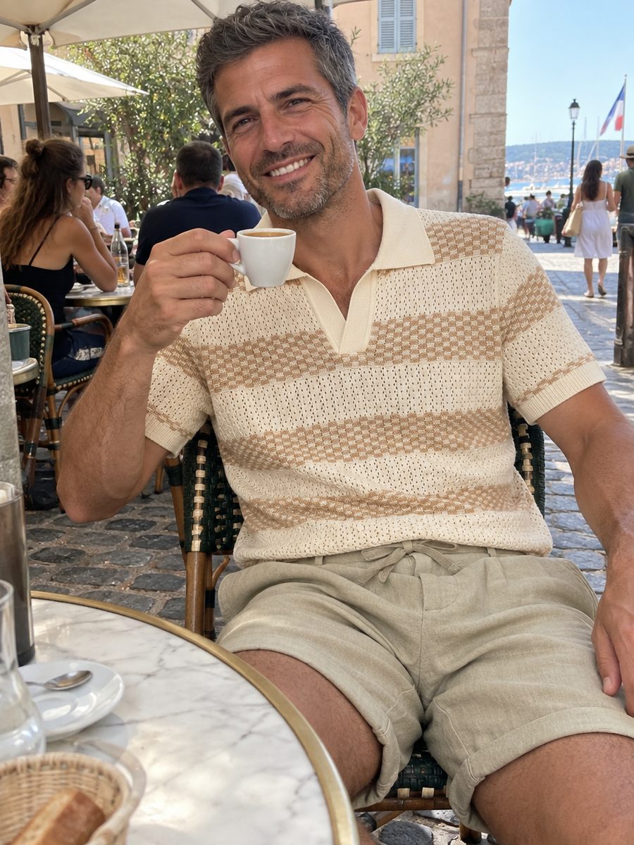@laurent.bertrand wearing Saint Véloir in Saint-Tropez